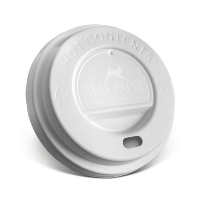 sip lid for paper cup 72 mm (for 72 oz) ps white
