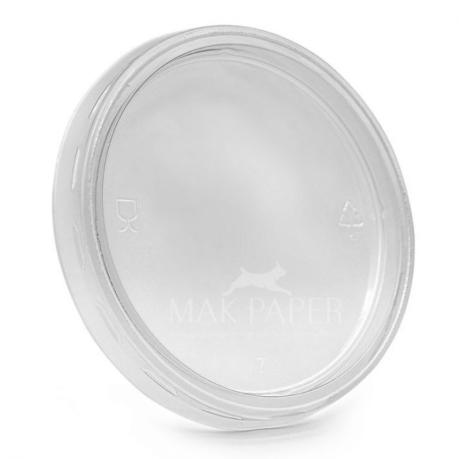 mak paper cold cpla flat lid Ø117mm pet transparent