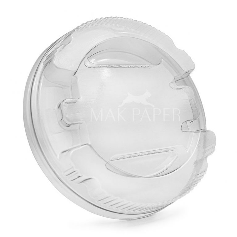 mak paper half dome lid with spoon insert Ø95mm pet transparent mak paper half dome lid with spoon insert Ø95mm pet transparent