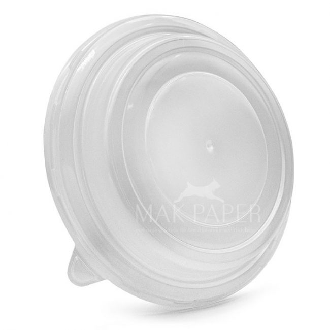 mak paper lid for paper bowl with venting hole Ø145mm pp transparent